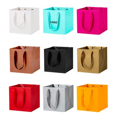 Foldable Paper Gift Shopping Bags with Handle