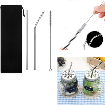 Stainless Steel Straw Set