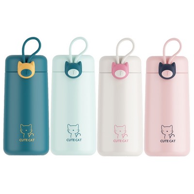 Portable Mini Cute Stainless Steel Water Bottle 9oz.