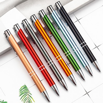 Multi-Colored Metal Ballpoint Click Pen w/Logo