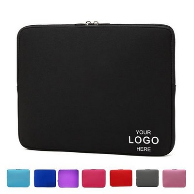 Zippered Neoprene Laptop Sleeve w/Logo