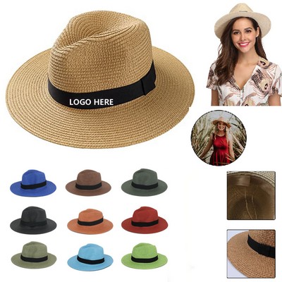 Unisex Travel Straw Panama Hat