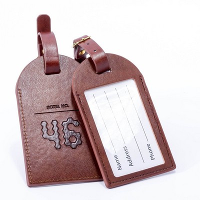 Leather Luggage Tag w/ID Label