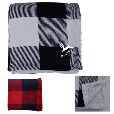 Buffalo Plaid Sherpa Blanket