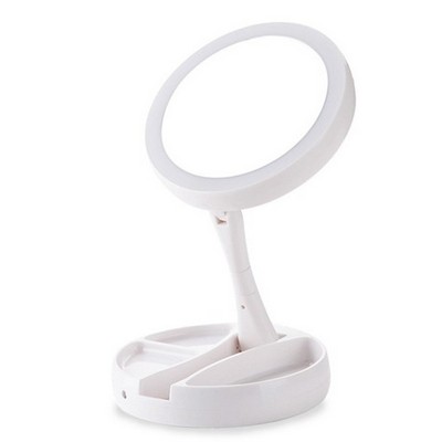 Folding Lighted Makeup Mirror