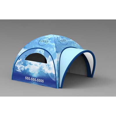 Inflatable Tent 10 ft wall 1-sided printing with window