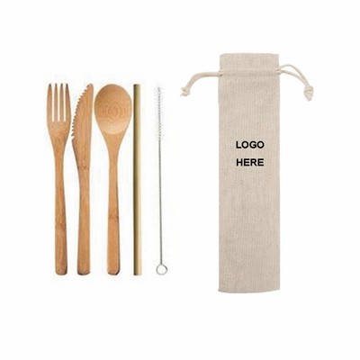 Reusable Bamboo Cutlery Set