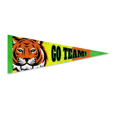 4"X10" Economy Felt Pennant without Pole -Dye Sublimation