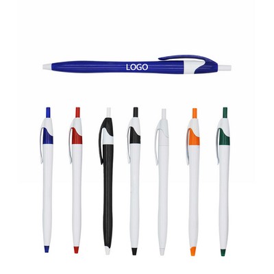 Retractable Plastic Ballpoint Pen