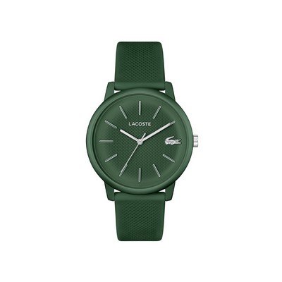 Lacoste™ L.12.12. Move Gents Aluminum Green Case w/Silicone Strap