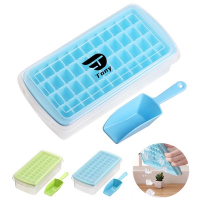 Ice Cube Tray With Lid & Bin