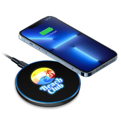 15W Light Up Logo Fast Wireless Charger