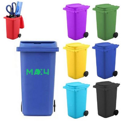 Creative Desktop Mini Trash Can Pen Holder