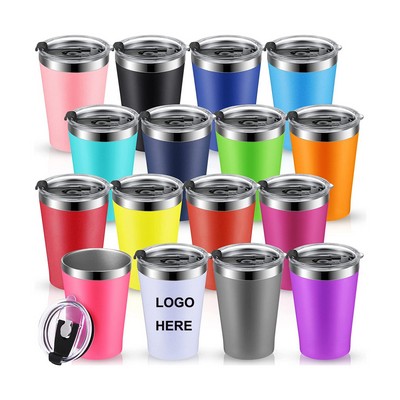 12oz Double Layer Stainless Steel Unbreakable Hot & Cold Drinking Cups