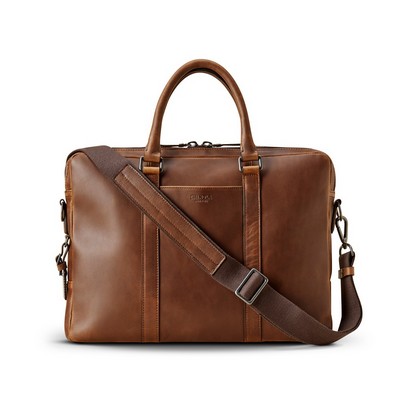 Shinola Computer Brief - Medium Brown Navigator