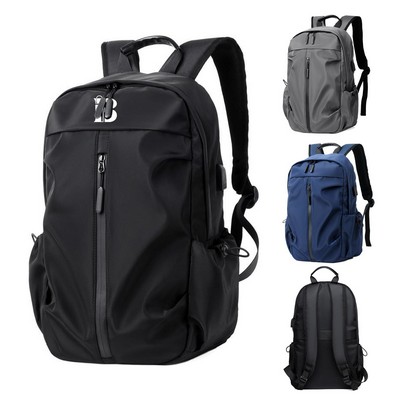 Backpack Men's Business Bag With USB Charging Port