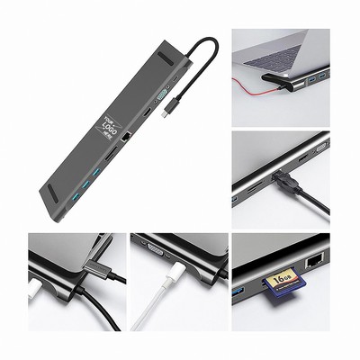 10-in-1 USB Type-C Multiport Hub with HDMI and Card Reader