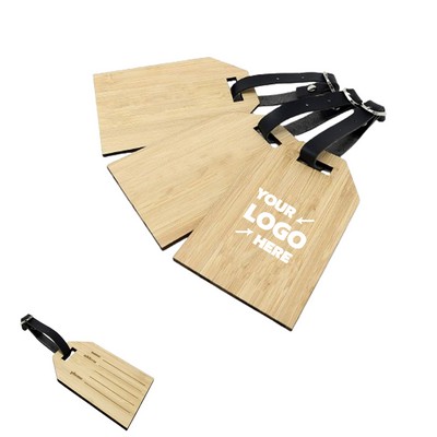 Bamboo Luggage Tag