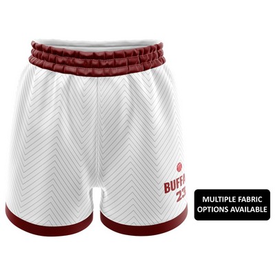 Women's Sublimation Basketball Shorts - Multiple Fabric Options