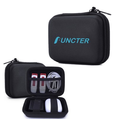 4.9 x 3.6 Inch EVA Travel Data Line Storage Bag Carrying Case