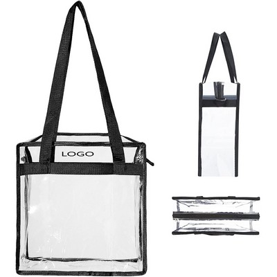 Clear Tote Bag with Zipper