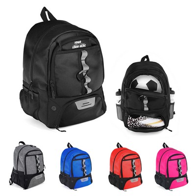 Separate Compartment Soccer Backpack