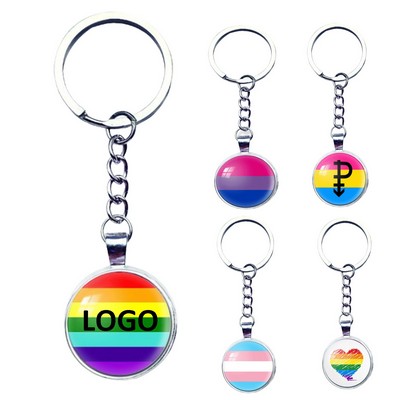 Rainbow Pride Keychain