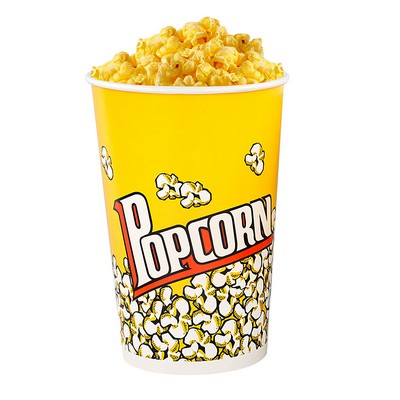 32 OZ Paper Popcorn Containers for Party and Movie Night