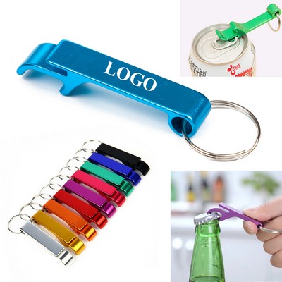 Aluminum Alloy Bottle Can Opener Beverage Wrench Key Chain