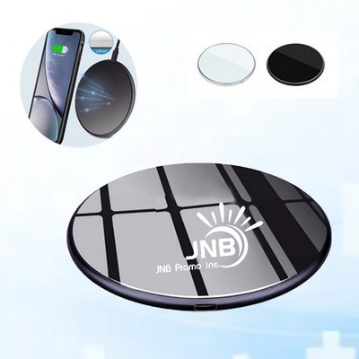 Ultra-Thin Round Aluminum Alloy Wireless Charging Pad