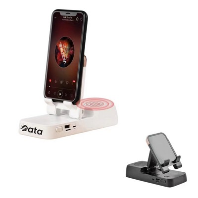 3-in-1 Phone Stand with Wireless Stereo Speaker