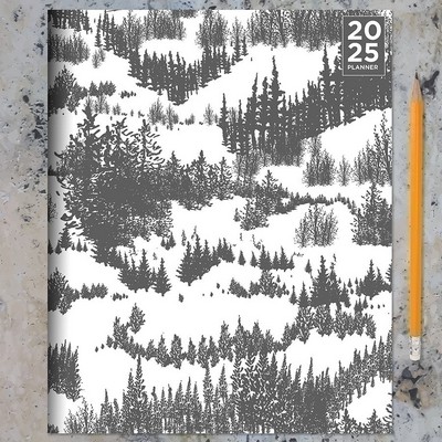 2025 Grey Forest Medium Monthly Planner