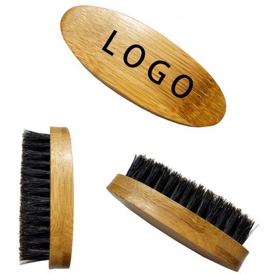 Mini Bamboo And Wood Beard Brush