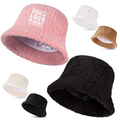 Women's Fuzzy Winter Bucket Hat