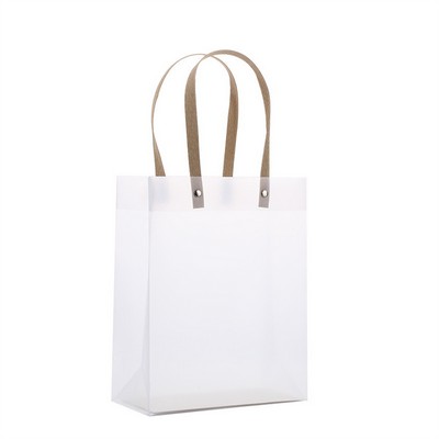 White Frosted Plastic Bag