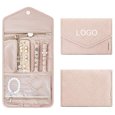 Three Fold Roll Foldable Removable jewelry organizer