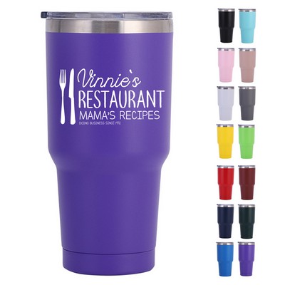 30oz Double Wall Stainless Steel Insulated Tumbler