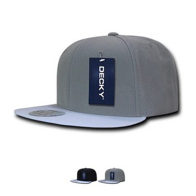 Decky Polyester Brim Snapback Cap