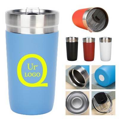 16 Oz Insulated Car Tumbler