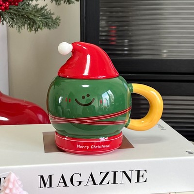 Creative Green Christmas Tree Ceramic Mug