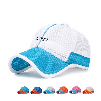 Adjustable Baseball Mesh Cap for Kids Ages 2 to 6