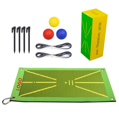 Golf Hitting Mat Set w/Gift Box