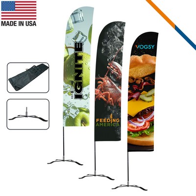 13' Drenu Double-Sided Straight Flag