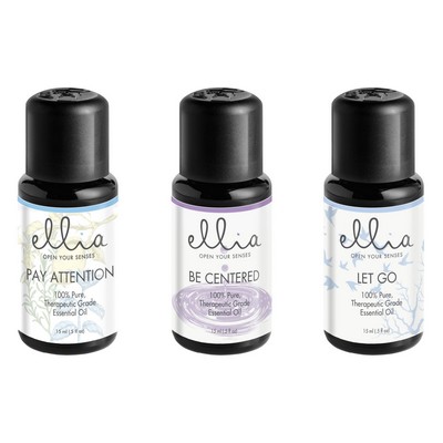 Ellia Essential Oils Essential Oil 3-Pack: Pay Attention Be Centered And Let Go