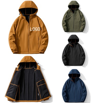 New Autumn And Winter Hooded Outdoor Workwear Jacket