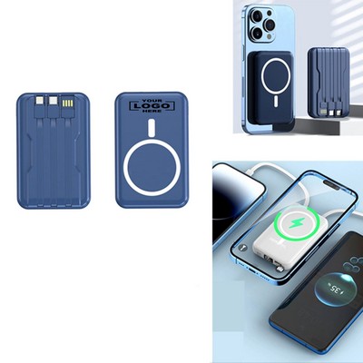 10,000mAh Slim Magnetic Wireless Power Bank Charger