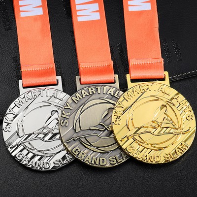 Custom 2" Gold Silver Bronze Award Medals-Winner Medals Gold Silver Bronze Prizes