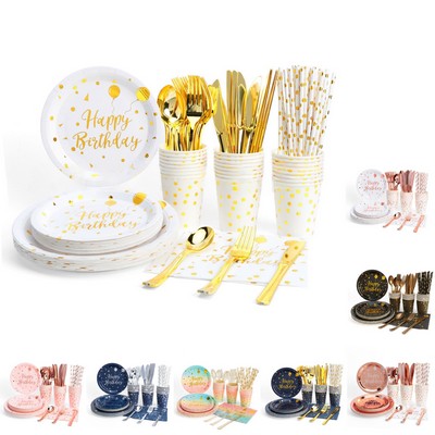 Disposable Birthday Tableware Set