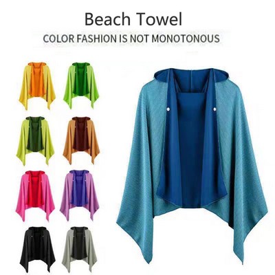 Microfiber Quick-Dry Hooded Beach Towel