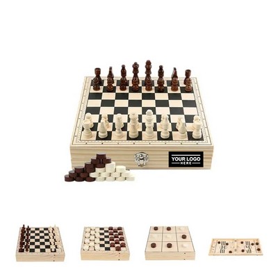 4-in-1 Foldable Board Game Set